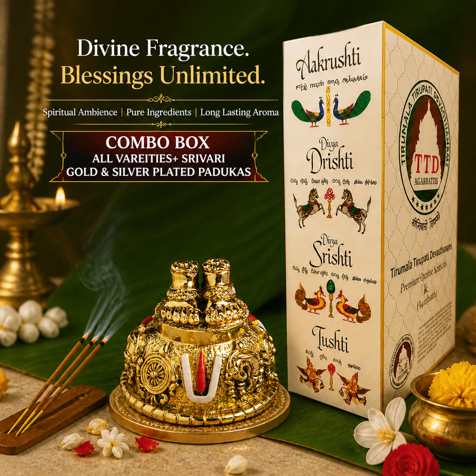 Sacred Tirupati Temple Incense Gift Box – Divine Indian Fragrance Collection