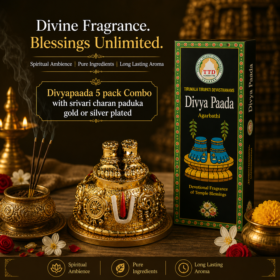 Divine Footprints Collection -Tirupati Temple Divya Paada Fragrance collection